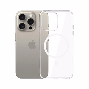 3mk Clear MagCase Suojakuori Apple iPhone 15 Pro Max:lle - läpinäkyvä