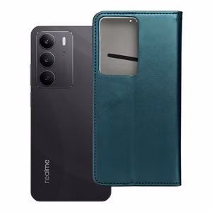 SMART MAGNETO Kirjasuojakuori REALME C75:lle tummanvihreä