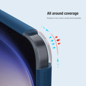 Nillkin Super Frosted Shield Pro panssaroitu Suojakuori Samsung Galaxy S24+:lle - punainen