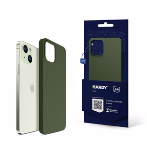 3mk Hardy Silicone MagCase Suojakuori iPhone 15 Plus:lle - vihreä