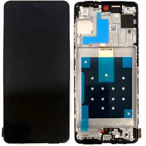 LCD-näyttö Samsung M556 M55 5G kosketusnäytöllä ja kehyksellä musta OLED (todellinen koko)