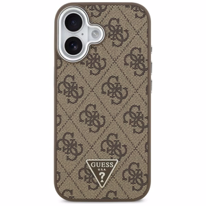 GUESS suojakuori iPhone 17 MagSafe-yhteensopiva PU 4G W/Triangle Logo SL - ruskea