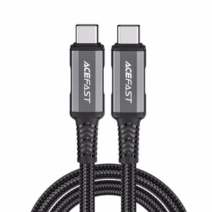 Acefast C1-09 USB-C / USB-C USB4 PD3.1 kaapeli 5A 1m - harmaa-musta