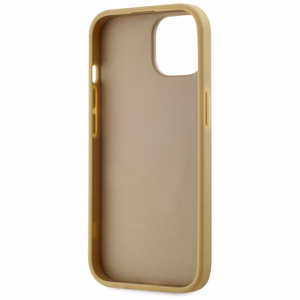 Karl Lagerfeld Wrinkled Metal Signature Suojakuori iPhone 15:lle - kultainen