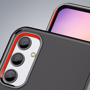 Thunder Case -silikoninen panssarisuojakuori Samsung Galaxy A24 4G:lle musta