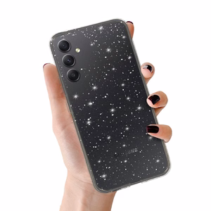Crystal Glitter Case for Samsung Galaxy A34 5G Silver