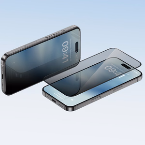 Benks Tempered glass Ultra Shield Privacy (FK66) for Iphone 16 Pro Max black (Thin Edge)