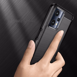 Carbon Case Joustava kansi Realme 9 Pro musta