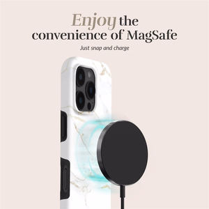 MIO White Marble Magsafe Suojakuori iPhone 17 Pro Max