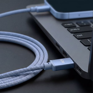 Forever Vibe kaapeli USB-C - USB-C 1,0 m 60W taivaansininen