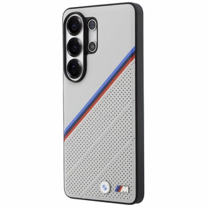 BMW Tricolor Metal Logo MagSafe suojakuori Samsung Galaxy S26 Ultra:lle harmaa