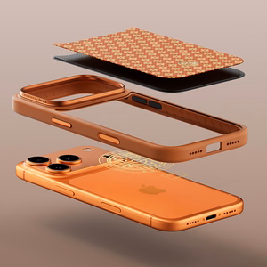 Benks Magnetic Armor Pro Armor Grid Kevlar metallikehyksinen suojakuori 600D (C.K.FL.AP.GD.F069) Iphone 17 Pro -puhelimelle, oranssi