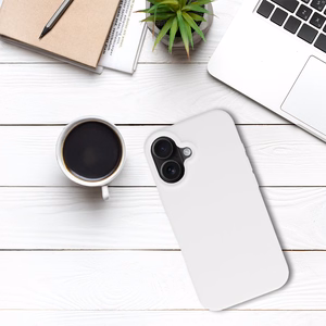 Tel Protect Silicone Premium iPhone 16:lle valkoinen