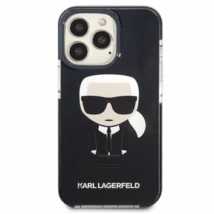 Karl Lagerfeld Iconik Karl Kotelo iPhone 13 Pro / iPhone 13 - Musta