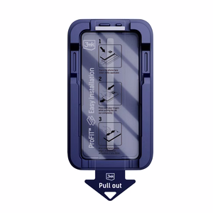 9H panssarilasi 3mk HardGlass Max Privacy -tietosuojasuodattimella iPhone 15 Pro:lle