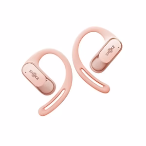 SHOKZ OpenFit Air kuulokemikrofoni langaton korvakoukku puheluille/musiikille/urheilulle/arkeen Bluetooth vaaleanpunainen