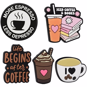3D tarra Coffee 5 kpl setti