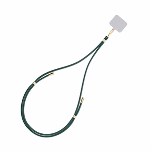 3mk EasyClip puhelimen kaulahihna, tummanvihreä (kultaiset osat)