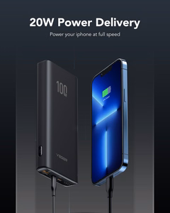 Ulkoinen akku Veger T100 (W2032C-100) PD QC3.0 5A 100W 20000 mAh musta