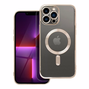 Suojakuori iPhone 13 PRO MAX:lle Electro Mag Cover yhteensopiva MagSafe-version kanssa kultainen