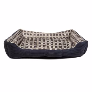 Soft sofa-style dog bed, 90 × 70 × 20 cm, size XL, Navy Blue