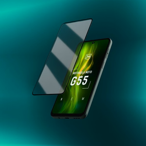 Karkaistu lasi 3mk HardGlass Max Lite musta Motorola Moto G55 5G:lle
