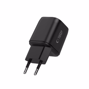 Tech-Protect NCA100W-GaN 3-liitäntäinen 100 W PD 3.2/QC 3.0 -verkkolaite – musta