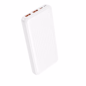 Borofone varavirtalähde BJ80 Clever - 2xUSB + Type C - QC 3.0 22,5W PD 20W, valkoinen