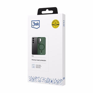3mk Smoke MagCase for Samsung Galaxy S24 - Green-Translucent
