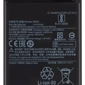Alkuperäinen akku Xiaomi Mi 10T/Mi 10T Pro 5000mAh BM53