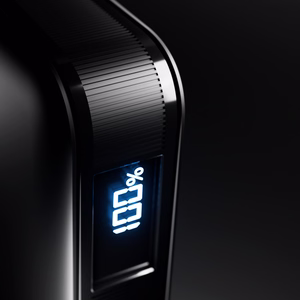 SBS HD 10W 5000mAh USB-C Power Bank with LCD Display - Black