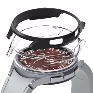 Ringke Slim 2-pack Suojakuori Samsung Galaxy Watch 6 Classic 43mm:lle - Musta ja Läpinäkyvä