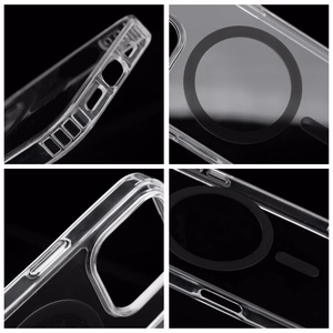 Suojakuori iPhone 12 / 12 PRO:lle Drop Glue Colorful Ring Mag -kuori MagSafe-yhteensopiva musta