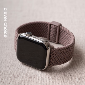 Crong Wave Band braided Apple Watch band, 44/45/46/49 mm, brown
