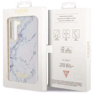 Guess GUHCS23SPCUMAH S23 S911 valkoinen/valkoinen kovakuori Marble