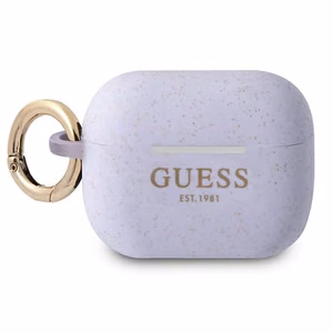 Guess GUAPSGGEU AirPods Pro -suojus violetti/lila Silikoni Glitteri