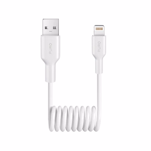 Puro 12W USB-A - Lightning kierrekaapeli 1m - Valkoinen