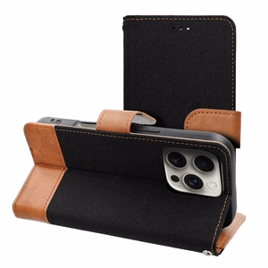Läppäsuojakuori iPhone 16 PLUS -lle Jeans Book musta