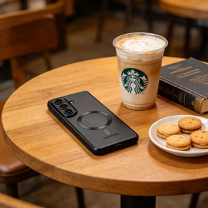 Tech-Protect MagFlex MagSafe -suojakuori Samsung Galaxy A57 5G:lle kirkas musta