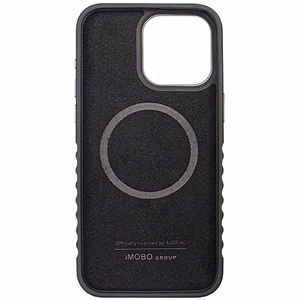 Audi Aitoa nahkaa oleva Suojakuori MagSafella iPhone 14 Pro Maxille - musta ja punainen