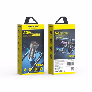 Car charger Awei C-857 33W USB-C/USB-A black