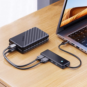 Hub USB-C Orico PAPW2AC-C3 docking station 2x USB-A 3.0 + 2x USB-C 3.0 - black