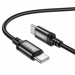 Kaapeli USB-C - USB-C Hoco 3A 60W 3 m X91 musta