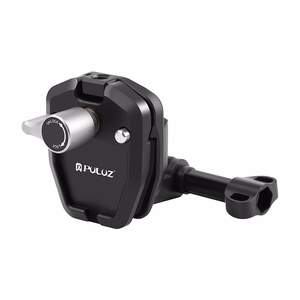 Puluz moottoripyörän tuulilasin kiinnike urheilukameroille (DJI Osmo Action 4, GoPro Hero 12, Insta360 Ace Pro / X4) (musta)