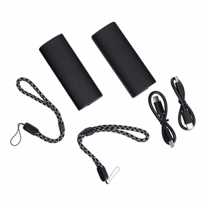 Ulkoinen akku Veger W0587 2,4A 2 kpl 2 x 5000 mAh käsilämmittimellä musta ja hopeinen