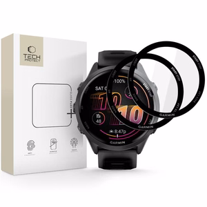 Tech-Protect Glass Flex+ 2 kpl hybridilasi Garmin Forerunner 970 / 570 47 mm:lle - musta