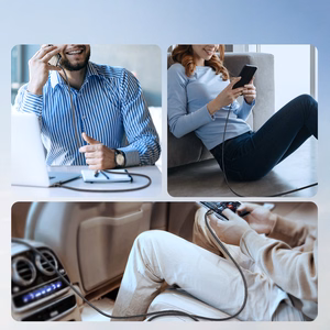 Joyroom Light-Speed Series S-A25 USB-C / USB-C kaapeli 100W 1,2 m - musta