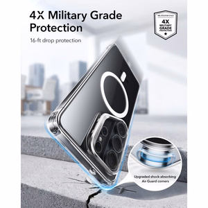 ESR Classic Hybrid Kickstand MagSafe Suojakuori Samsung Galaxy S26 Ultralle - Kirkas