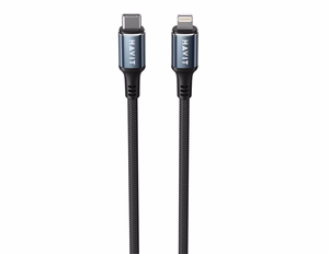 Havit CB6311 - USB Type C - Lightning -kaapeli, 1 m (musta)