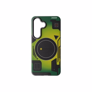 Suojakuori Samsung S25:lle Forcell F-Protect Levels Dual Layer 4D MagSafe-yhteensopiva Military Drop-Test cyber green